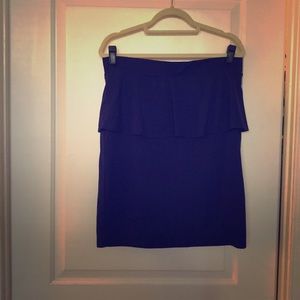 Mossimo Deep purple stretch peplum skirt